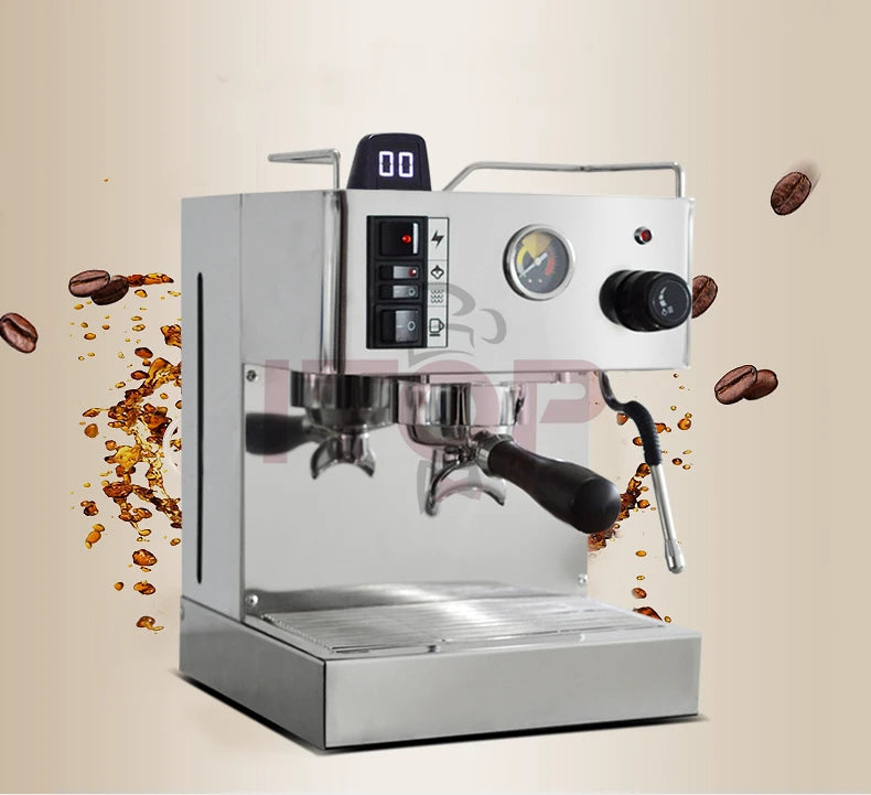 Semi-automatic Cafetera Commercial Espresso Coffee Machine Full Stainless Steel Body with Italian Water Pump