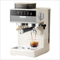 3-in-1 coffee machine grinds coffee beans+steam milk foam +15Bar espresso automatic cleaning, 20-gear grinding, LCD touch screen