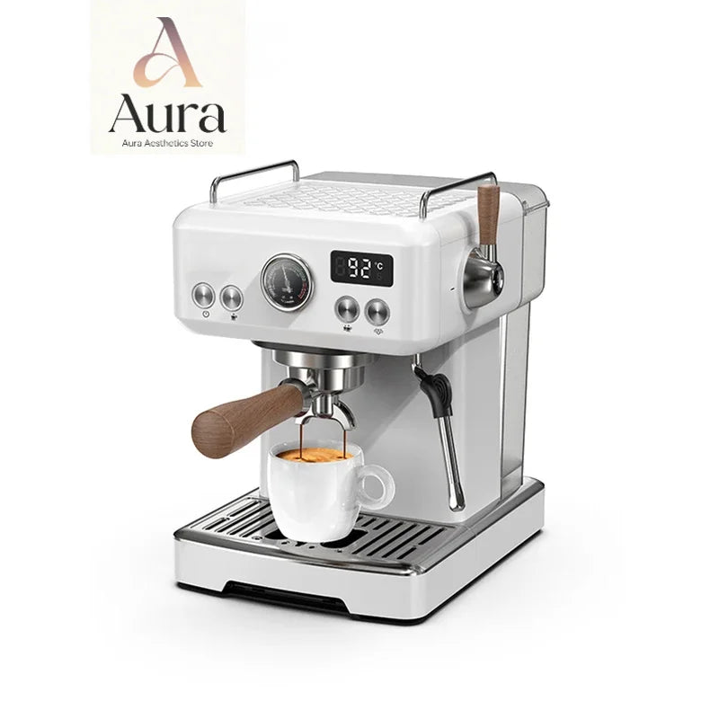 Semi Automatic Espresso Coffee Machine DIY Function 20Bar Pressure Temperature Adjustable For Cappuccino & Latte H10plus