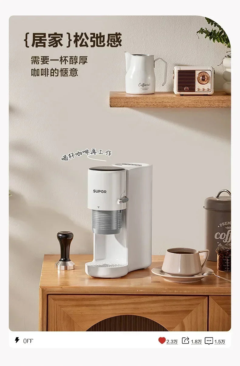 220V Sowtech Automatic Espresso Machine for Home and Office, Mini Compact Portable Coffee Maker AG