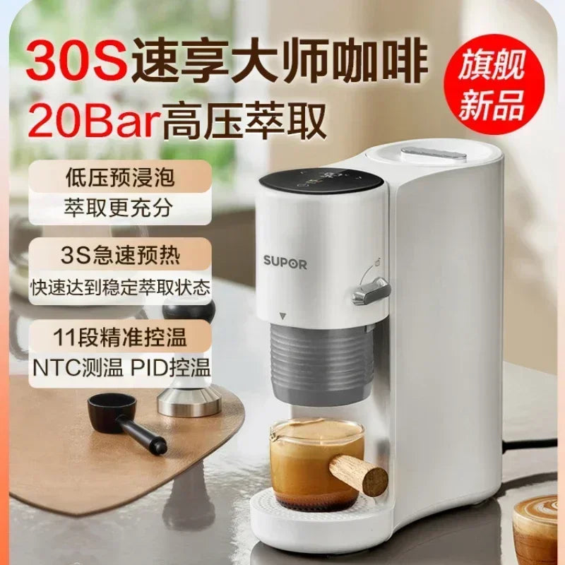 220V Sowtech Automatic Espresso Machine for Home and Office, Mini Compact Portable Coffee Maker AG