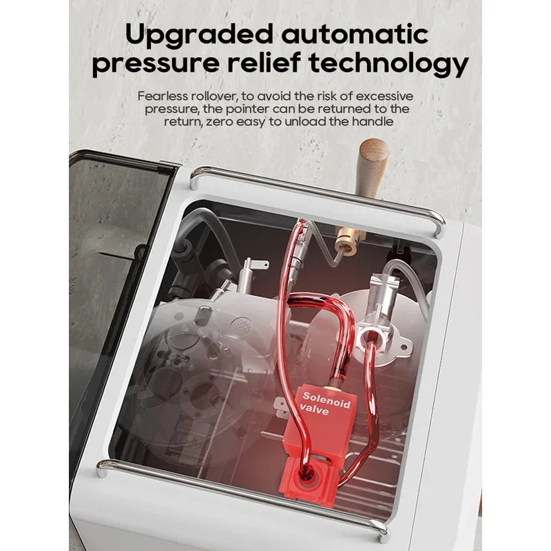 Semi Automatic Espresso Coffee Machine DIY Function 20Bar Pressure Temperature Adjustable For Cappuccino & Latte H10plus